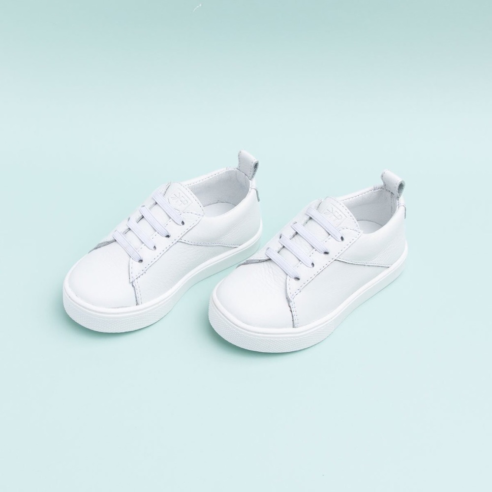 Freshly picked white classic sneakers toddler